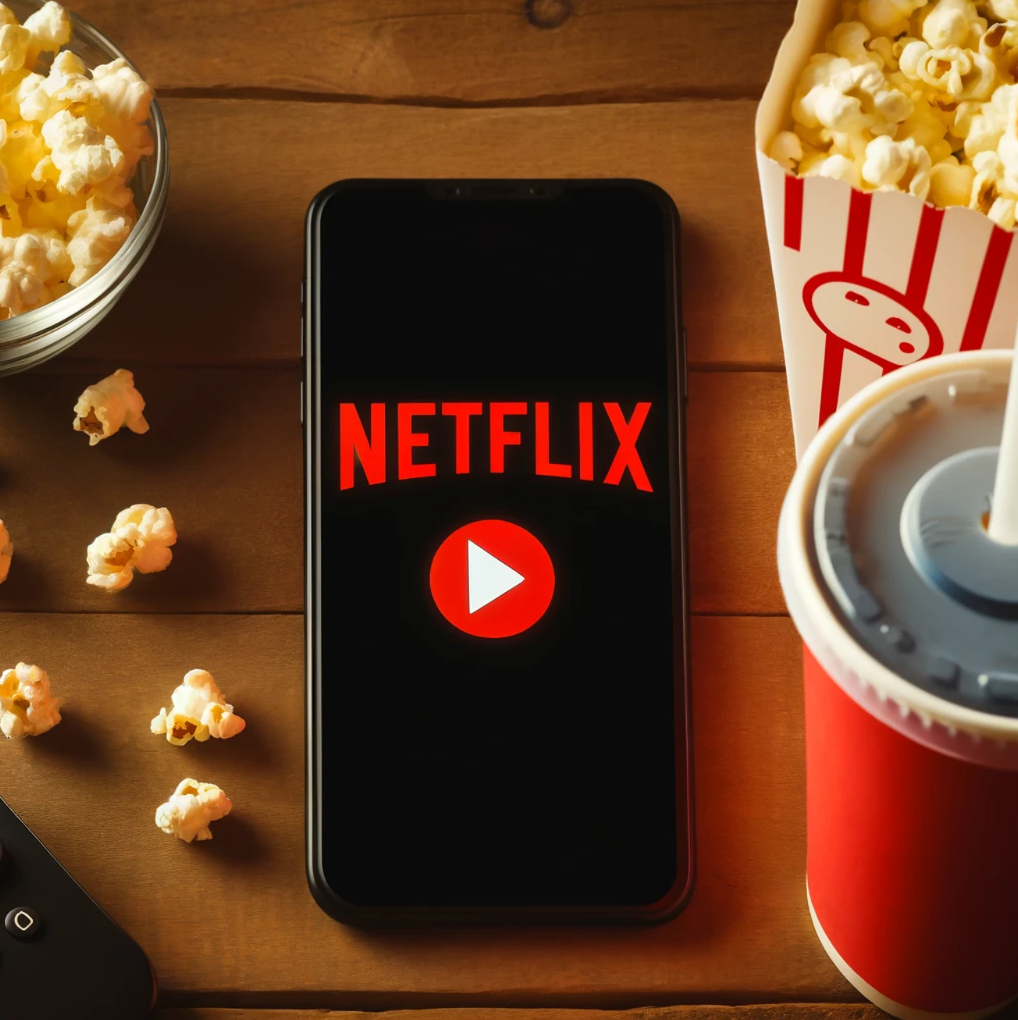 Two friends using a laptop to watch Netflix together online, sharing a fun movie night experience remotely through a video streaming service to be able to Stream Netflix Together.